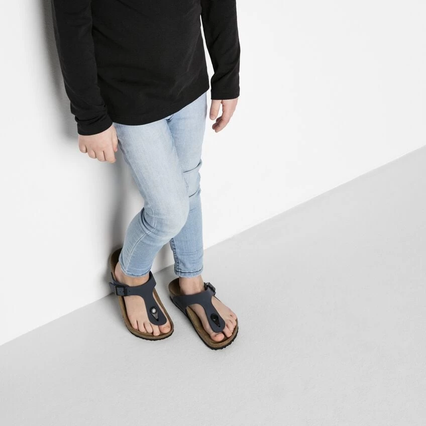 Birkenstock Gizeh Birko-Flor Nubuck Navy - Image 4