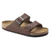 Birkenstock Arizona Natural Leather Vintage Wood Roast