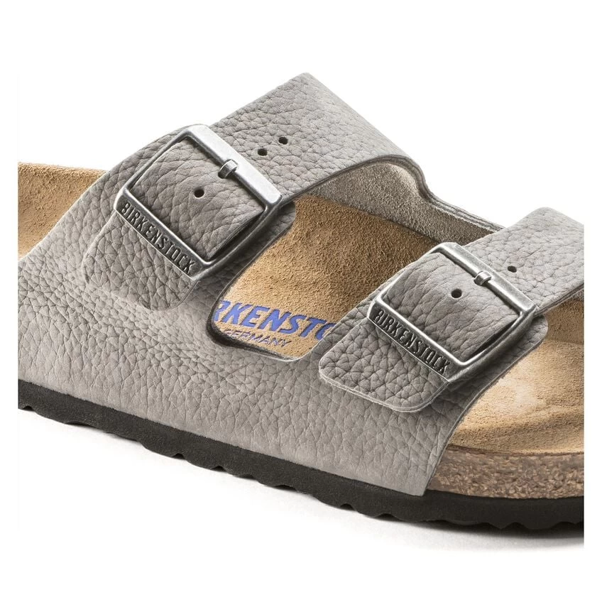 Birkenstock Arizona Nubuck Leather Desert Buck Whale Gray - Image 9