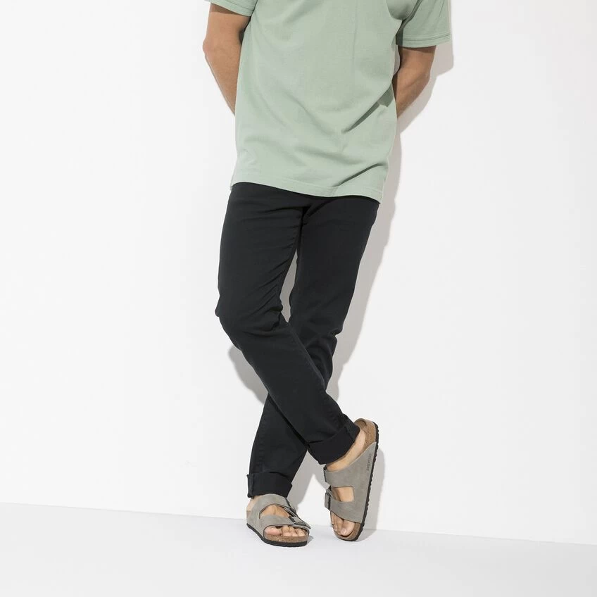 Birkenstock Arizona Nubuck Leather Desert Buck Whale Gray - Image 3