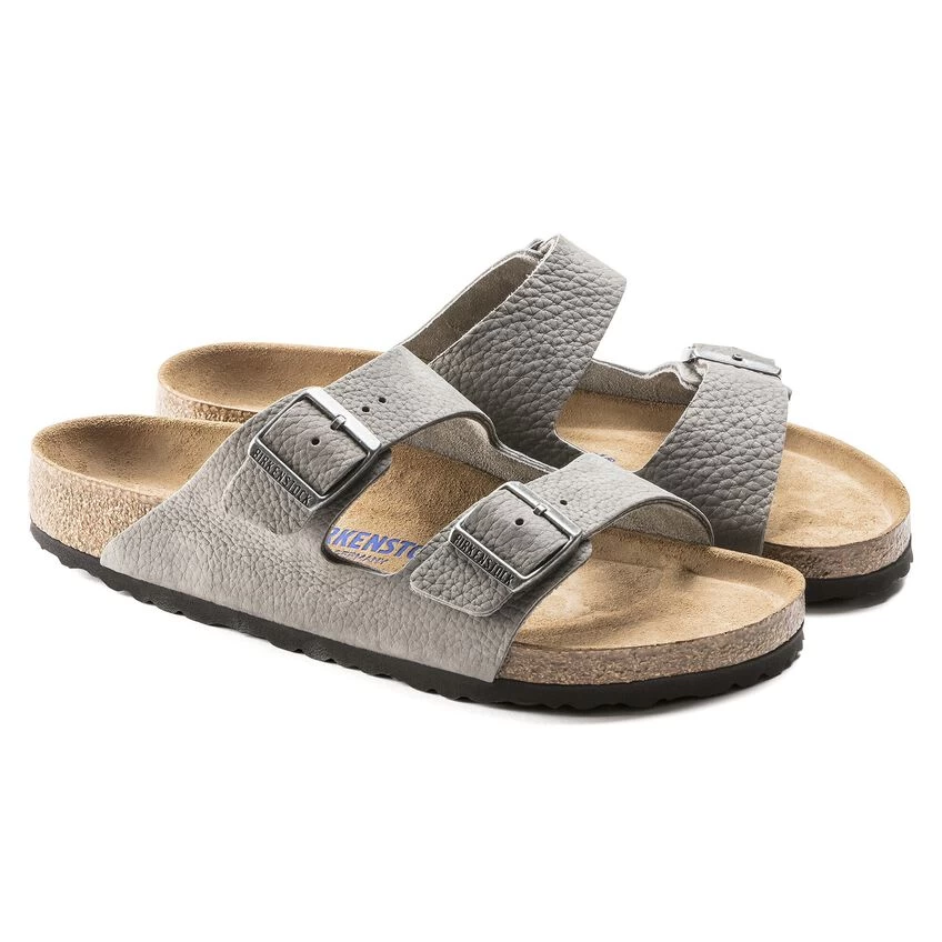 Birkenstock Arizona Nubuck Leather Desert Buck Whale Gray - Image 7
