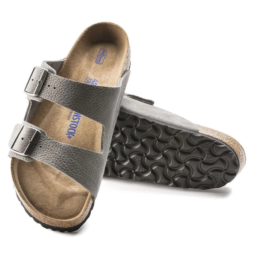Birkenstock Arizona Nubuck Leather Desert Buck Whale Gray - Image 5