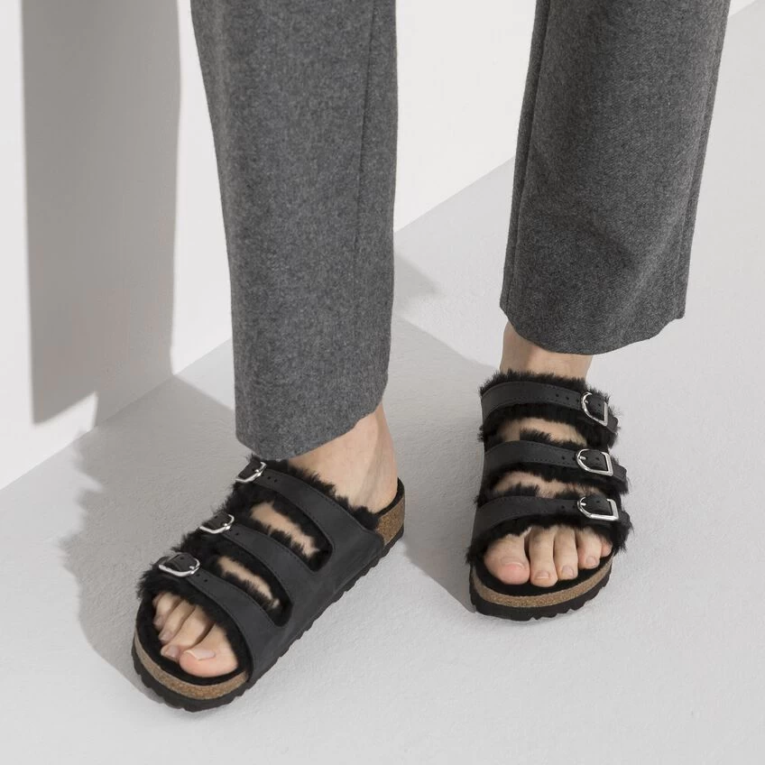 Birkenstock Florida Fresh Shearling Oiled Leather - Image 4