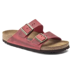 Birkenstock Arizona Oiled Leather Fire Red