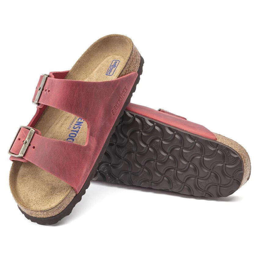 Birkenstock Arizona Oiled Leather Fire Red - Image 6