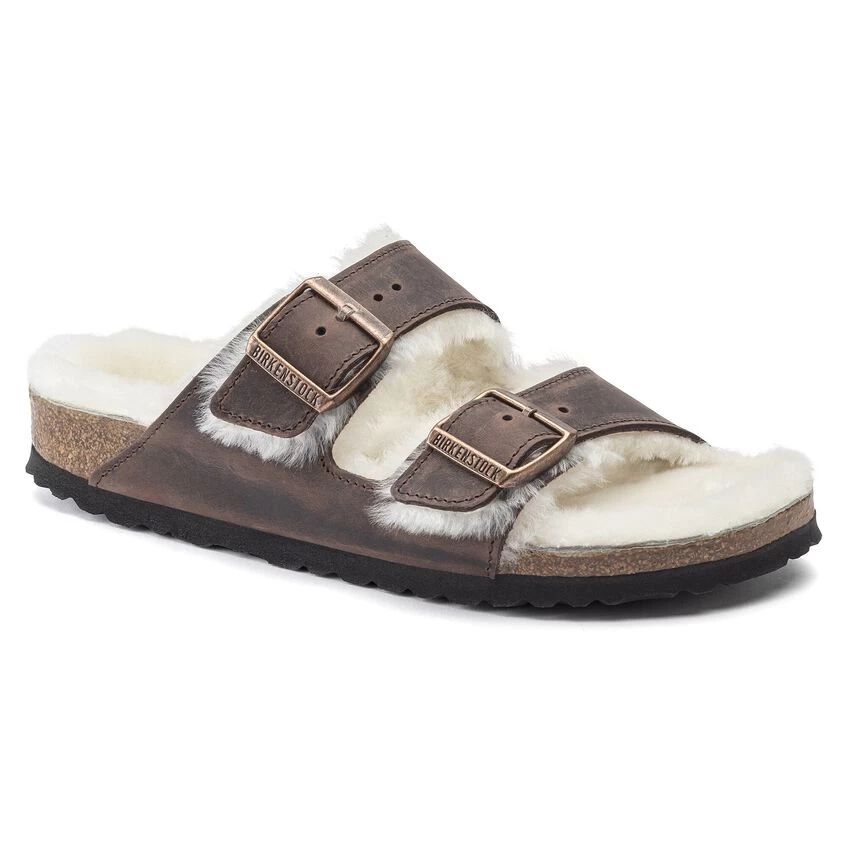 Birkenstock Arizona Shearling Oiled Leather - Image 2