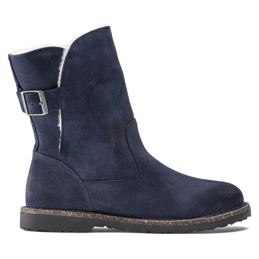 Birkenstock Uppsala Shearling Suede Leather Navy - Image 6