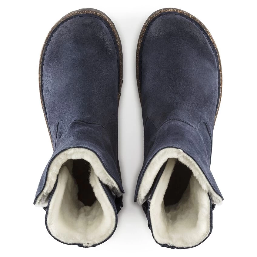 Birkenstock Uppsala Shearling Suede Leather Navy - Image 4