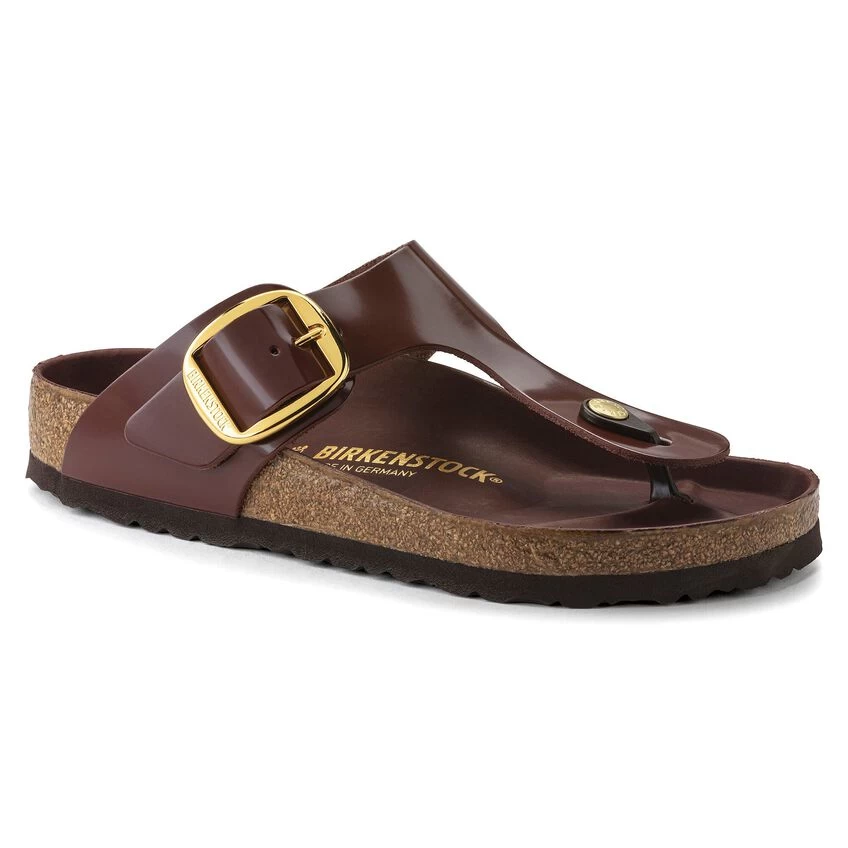 Birkenstock Gizeh Natural Leather Patent - Image 2