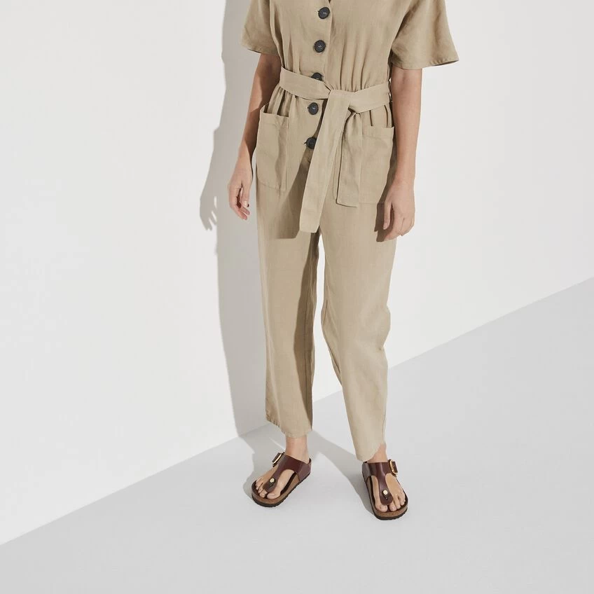 Birkenstock Gizeh Natural Leather Patent - Image 3