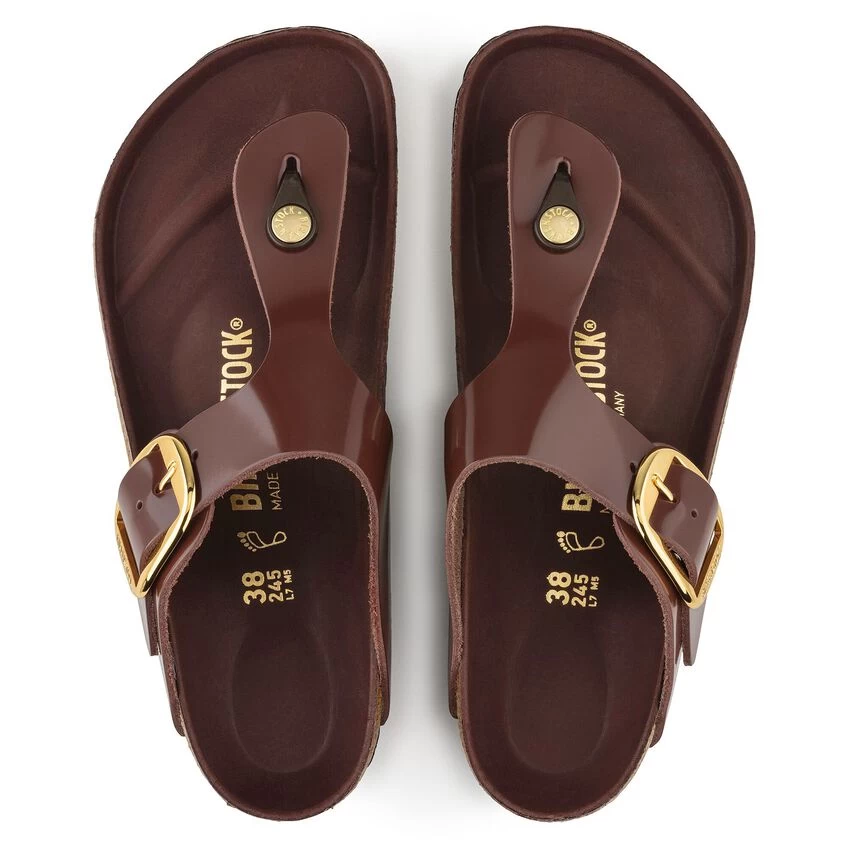 Birkenstock Gizeh Natural Leather Patent - Image 6