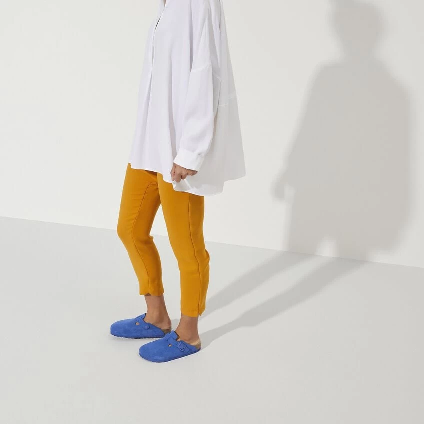 Birkenstock Boston Suede Leather Ultra Blue - Image 3