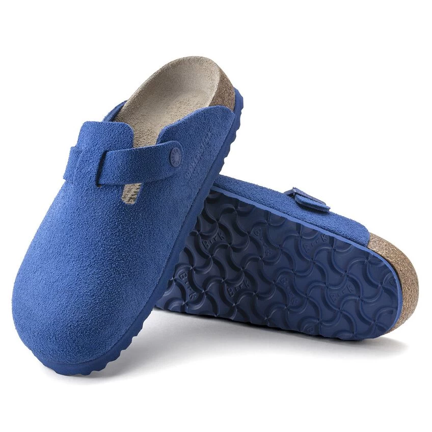 Birkenstock Boston Suede Leather Ultra Blue - Image 5
