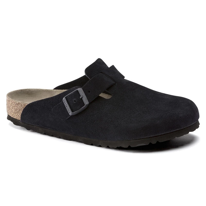 Birkenstock Boston Suede Leather Midnight