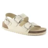Birkenstock Milano Big Buckle Natural Leather Patent