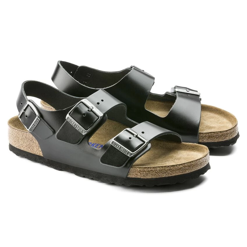 Birkenstock Milano Real Leather Soft Footbed - Image 7